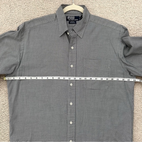 Polo Ralph Lauren Lindsey Black & White Houndstooth Long Sleeve Button Down - Picture 13 of 14